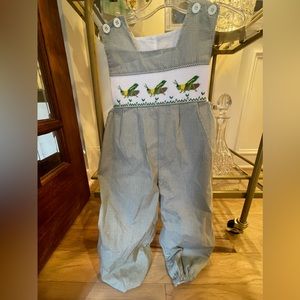 Smocked Longalls-Grasshopper/Crickets